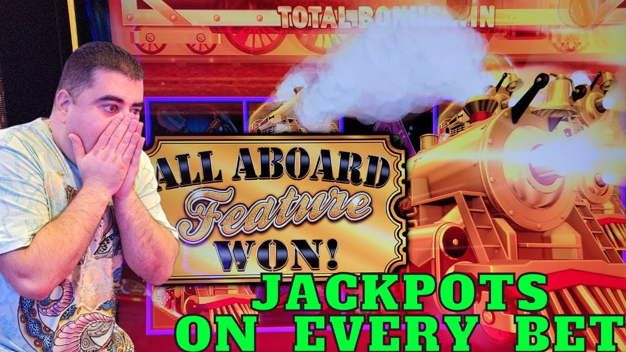 All Aboard Awarded JACKPOTS & Bonuses With All BET SIZES