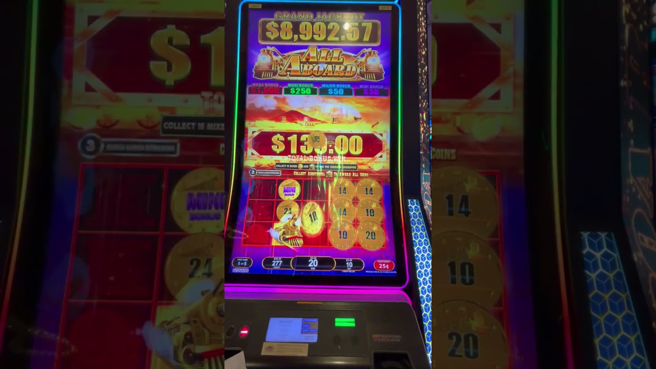 All Aboard Slot Machine 147x BIG WIN! Love those trains! #German Online Casino #slots