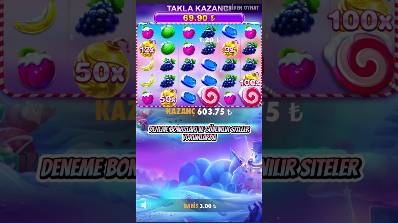 Bu Komboyu Torunlarınıza Anlatacaksınız  – Sweet Bonanza Xmas Big Win – #German Casino #slot #shorts