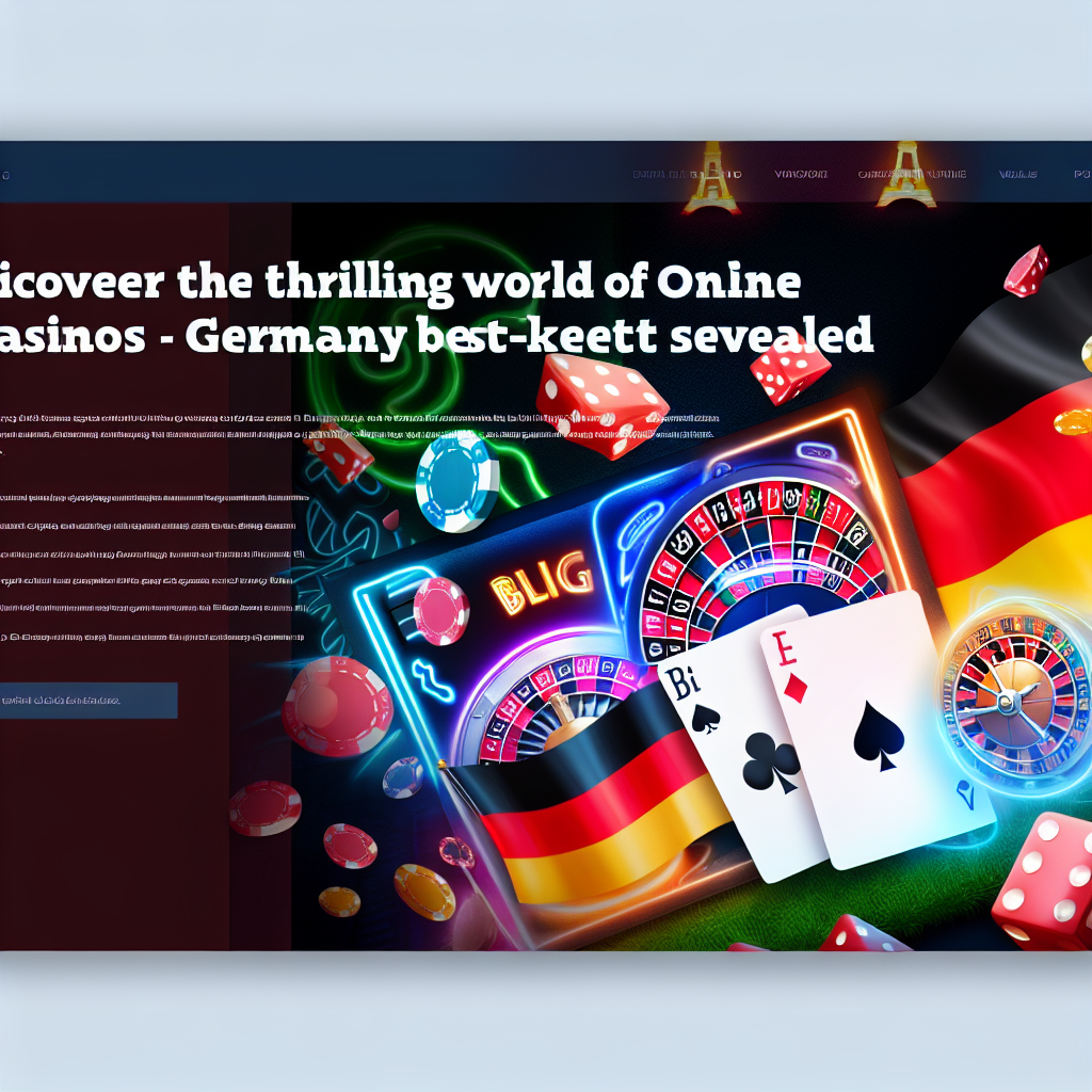 Discover the Thrilling World of Online Casinos: Germany’s Best-Kept Secrets Revealed
